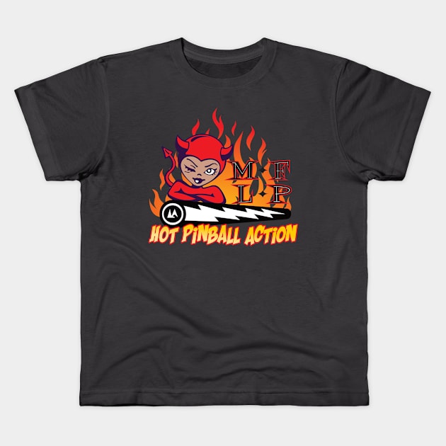 2-sided MFLP Hot Pinball Action Kids T-Shirt by amelinamel